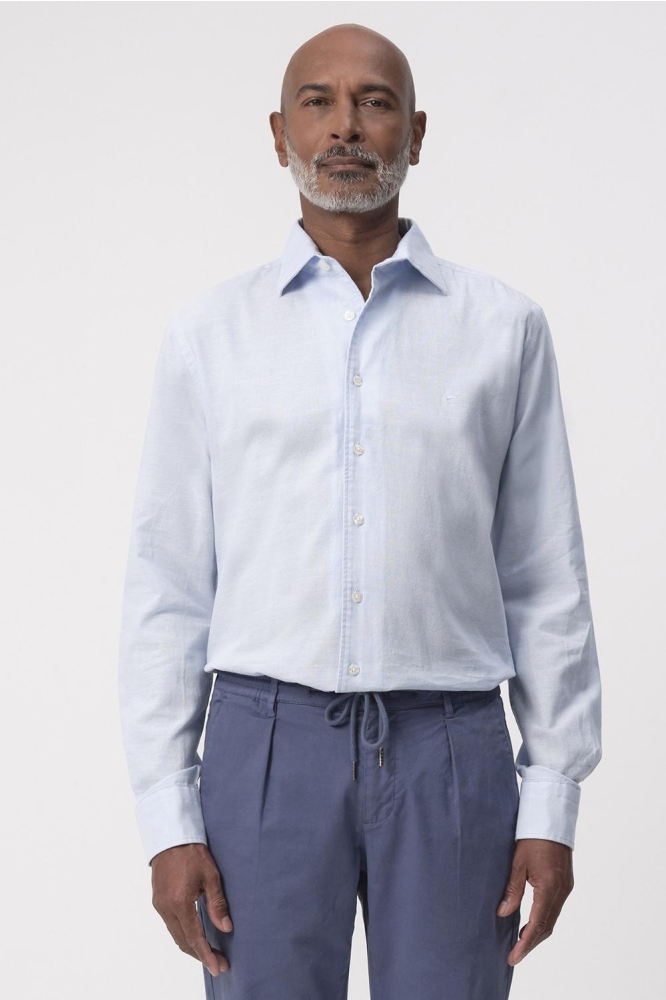 SAWYER CASUAL OVERHEMD LM 096149 3251 Chambray blue